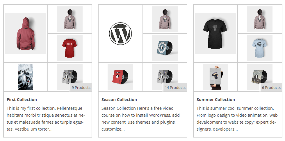 Woo Produktkollektionen - WordPress Plugin - 1